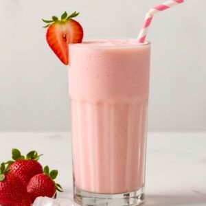 Strawberry milk shake
