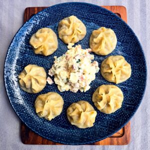Steamed beef dumpling
