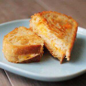 Cheese toastie on white sourdough